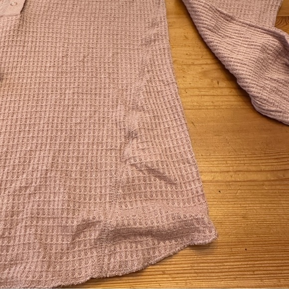 New Free People intimately thermal laying long sleeve Women's L Rose - Picture 5 of 9